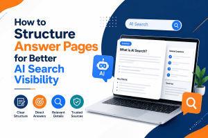 Structuring answer pages for AI search visibility